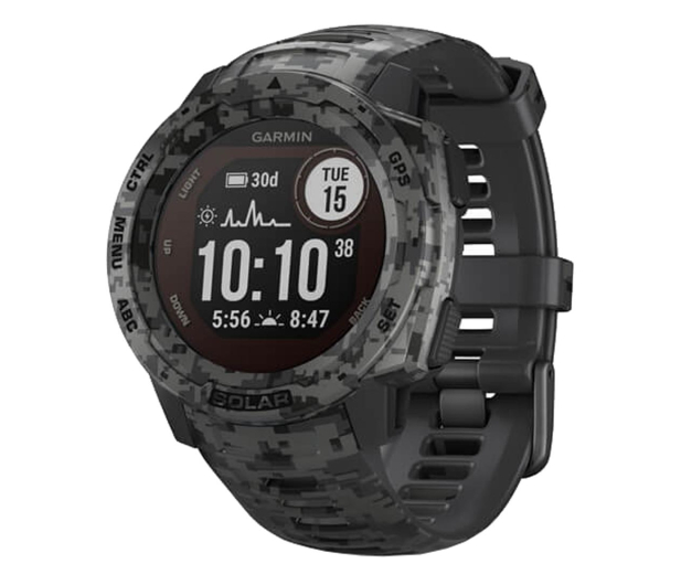 Garmin Instinct Solar Camo Edition grafitowy moro - 578832 - zdjęcie